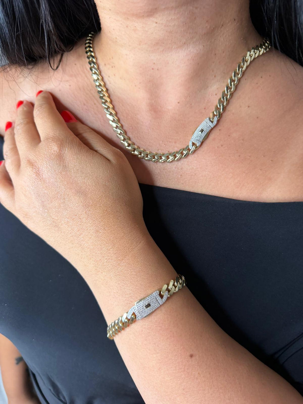 Set Monaco 10k gold Semi Solid