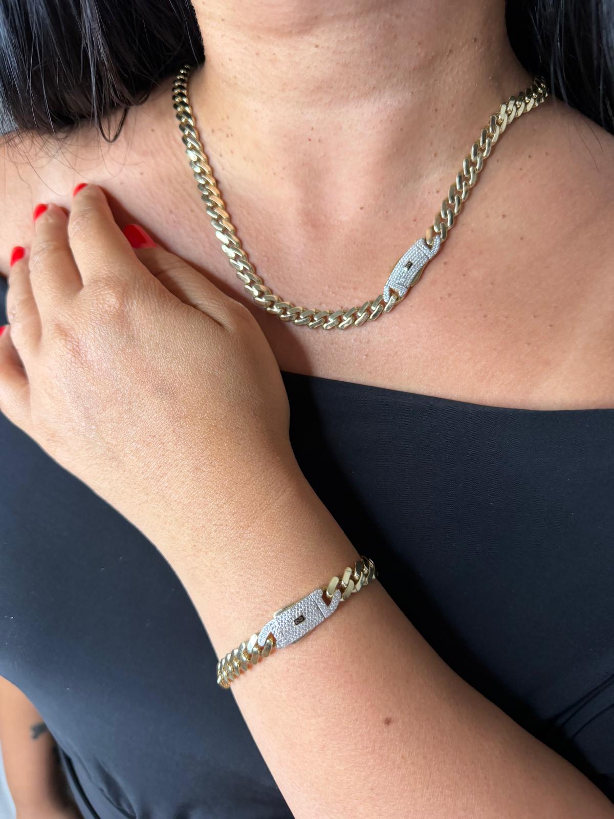 Set Monaco 10k gold Semi Solid