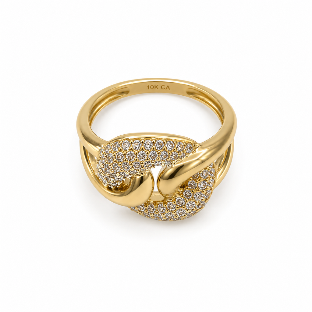 Ring Snake 10k gold semi solid