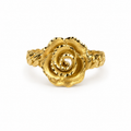 Ring Flower 10K gold solid